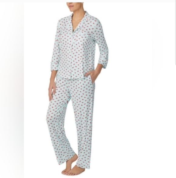 NEW! Kate spade New York Kisses pajamas sz XL NWT - Picture 6 of 9